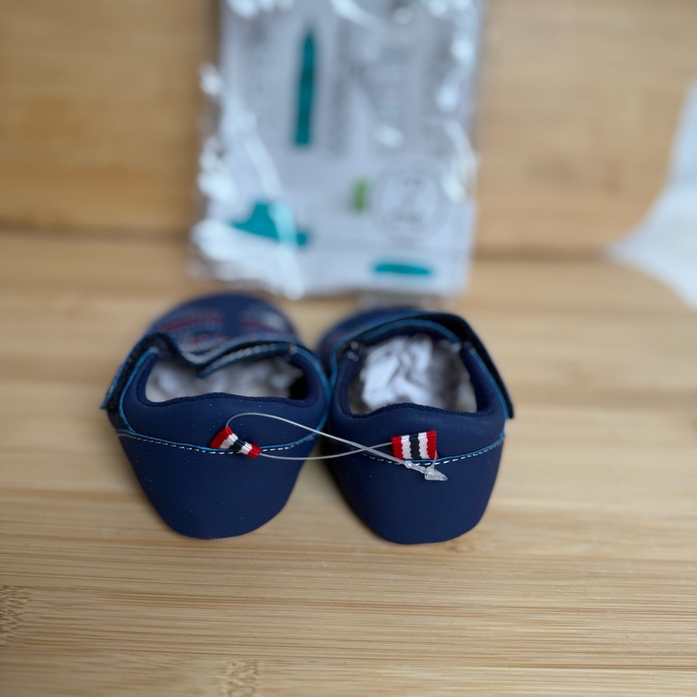 Robeez Ro + Me Baby/Toddler Sandals Navy Fisherman Style Size 12+ Months - Picture 5 of 8